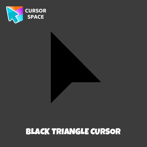 Black triangle cursor